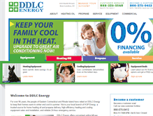 Tablet Screenshot of ddlcenergy.com